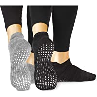 LA Active Calcetines Antideslizantes - 2 Pares - Para Yoga Pilates Ballet Barre Mujer Hombre